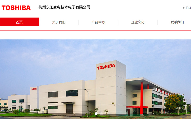 杭州東芝家電 網站建設