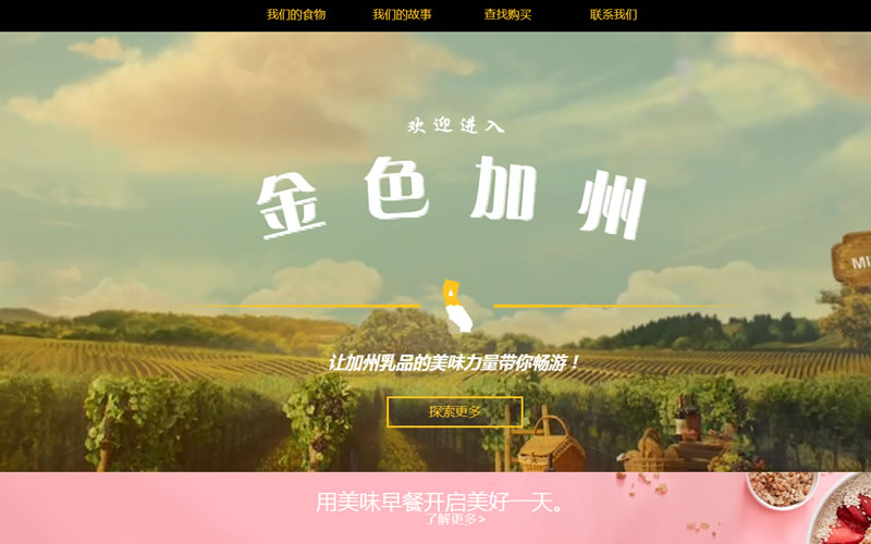 加州乳品協會 網站建設